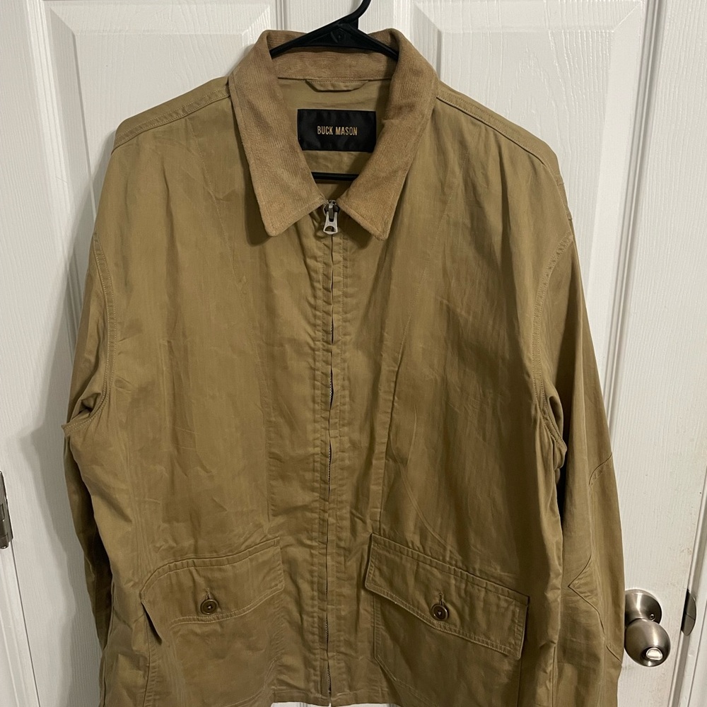Buck Mason Unlined Waxed Flight Jacket